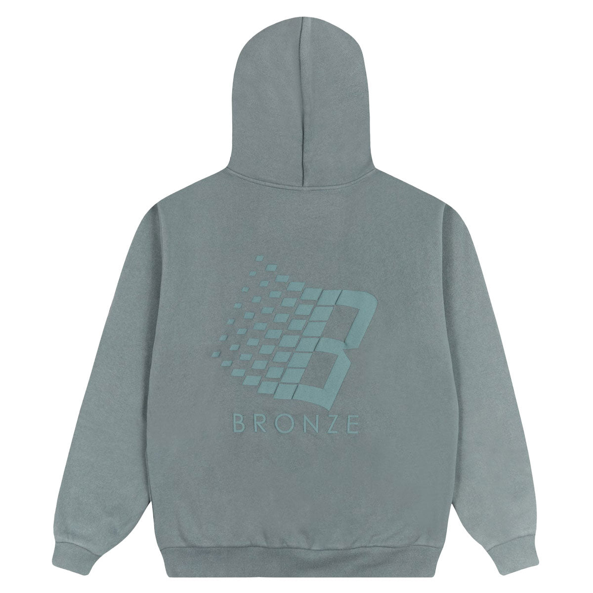 Bronze 56k B Logo Puff Print Hoodie - Blue image 1
