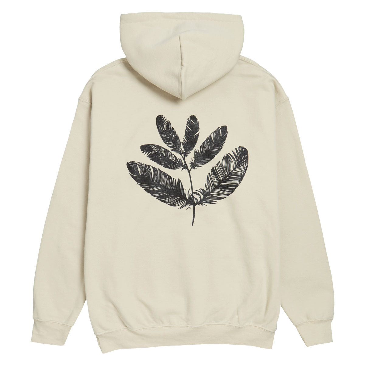 Magenta Feather Hoodie - Sand image 1