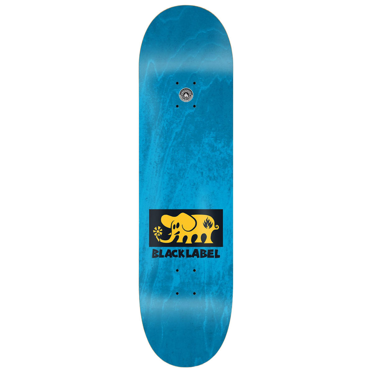Black Label Elephant Block Skateboard Complete - Yellow - 8.50