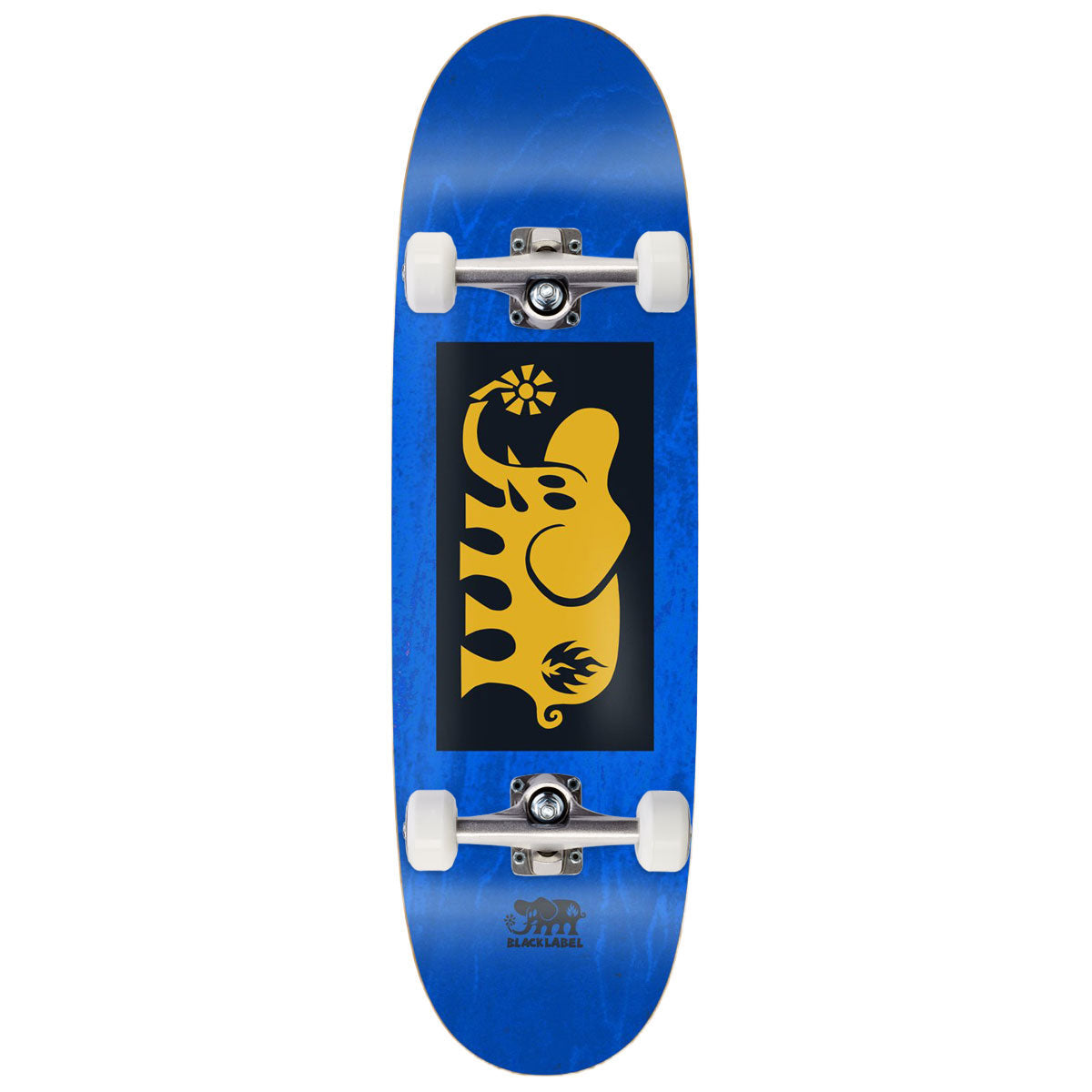 Black Label Elephant Block Egg Skateboard Complete - Yellow - 9.50