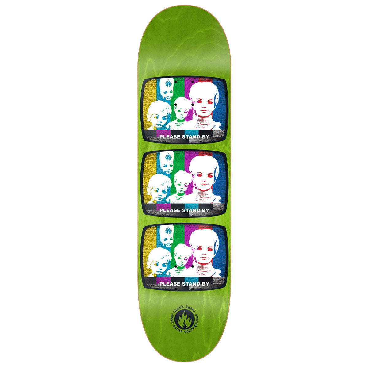 Black Label Stand By Skateboard Deck - 8.50