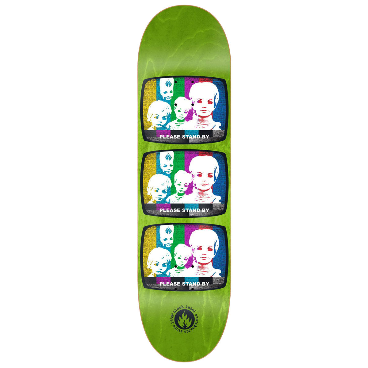 Black Label Stand By Skateboard Deck - 8.75