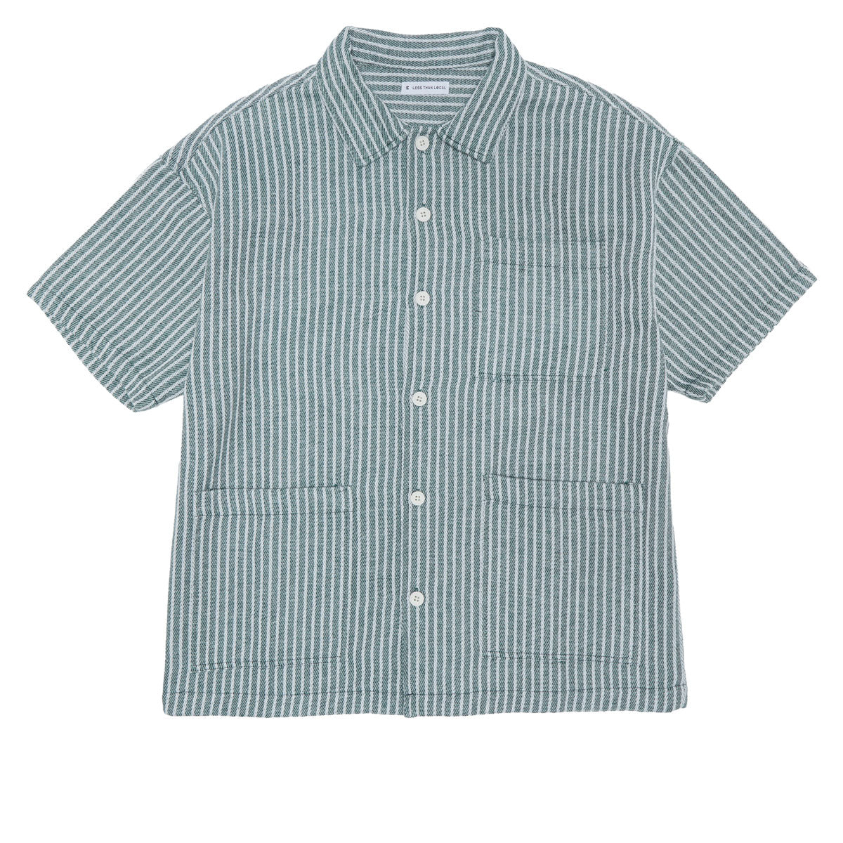 Less Than Local Productions Button Up Shirt - Green image 1