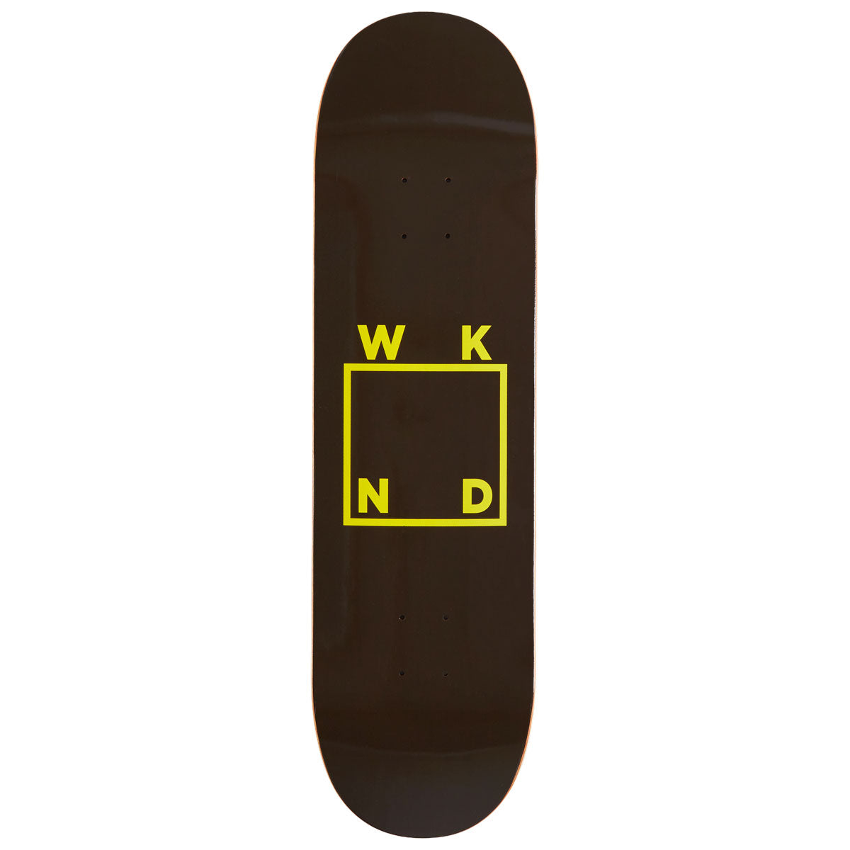 WKND Logo MC Skateboard Deck - Brown/Yellow - 8.50
