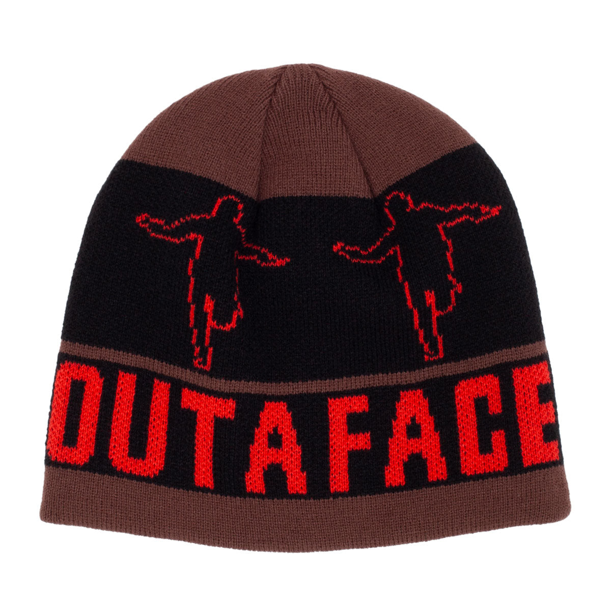 Hockey Eyes Without A Face Beanie - Brown image 2