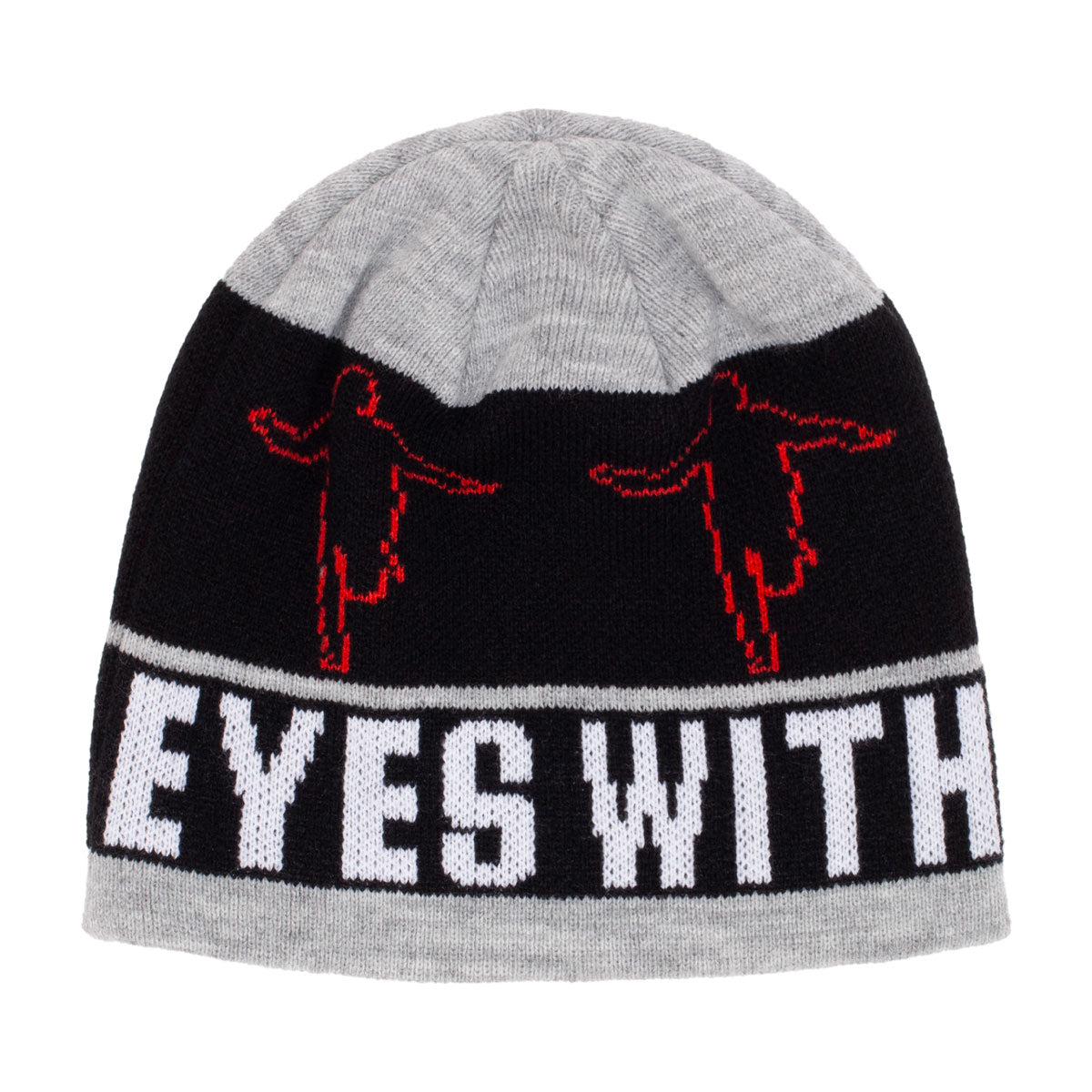 Hockey Eyes Without A Face Beanie - Grey image 1