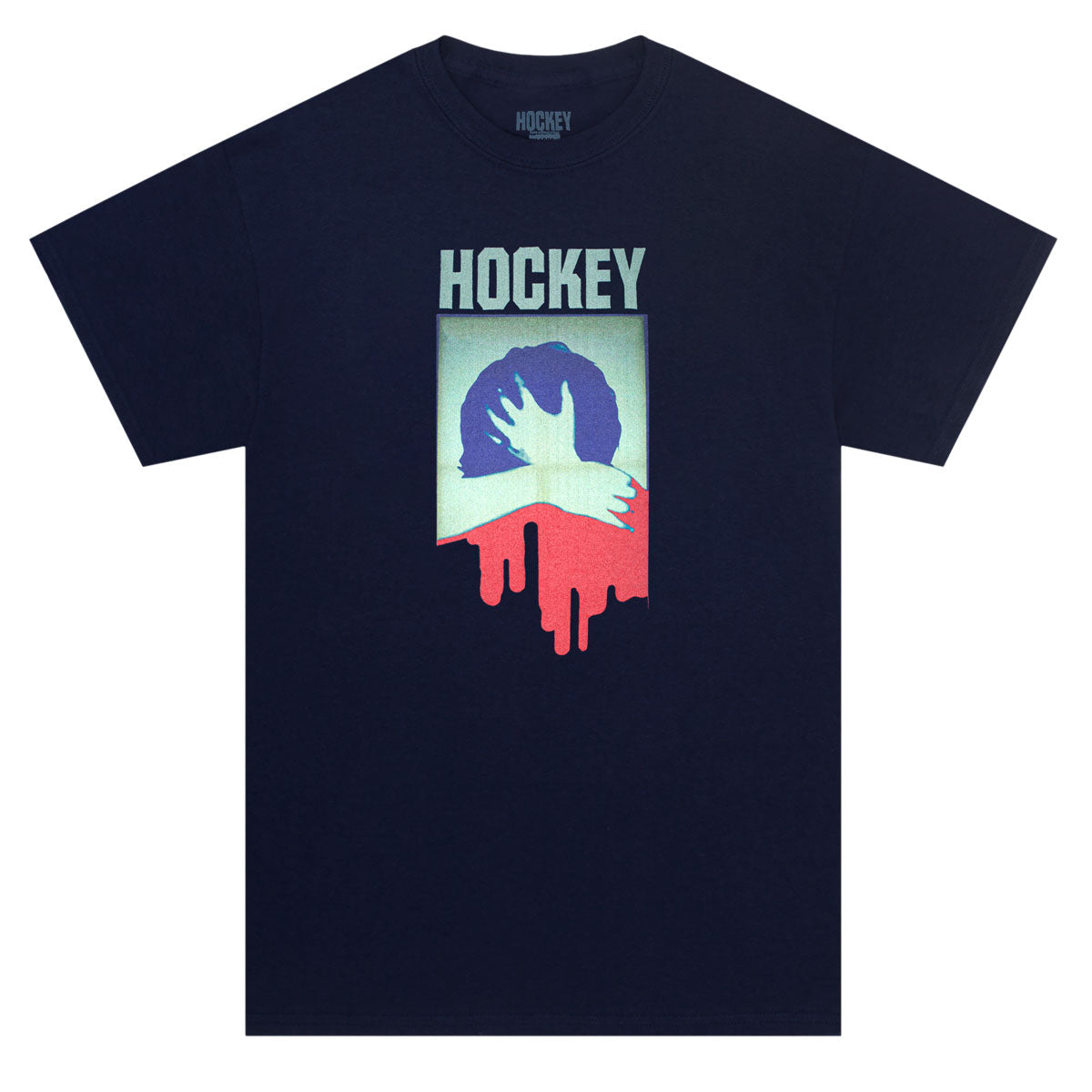Hockey Paralysis T-Shirt - Navy image 1