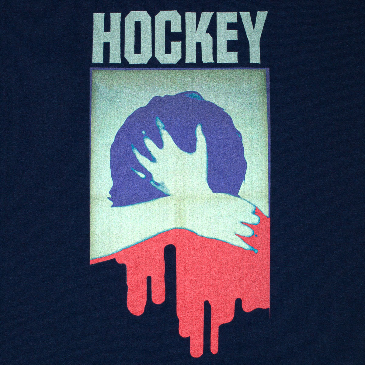 Hockey Paralysis T-Shirt - Navy image 2