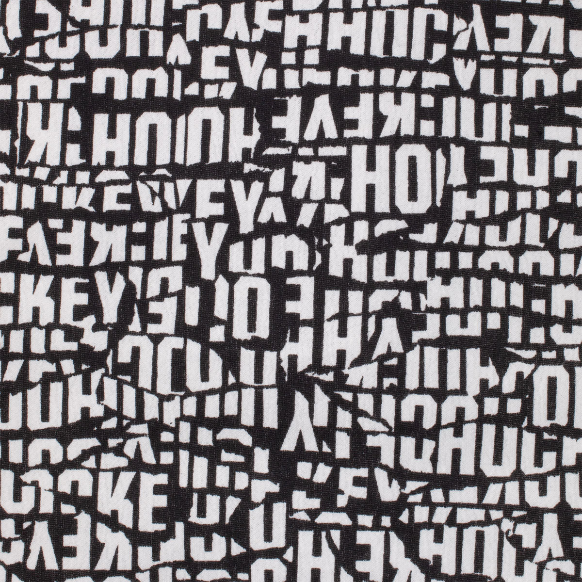 Hockey Torn Zip Hoodie - Black image 3