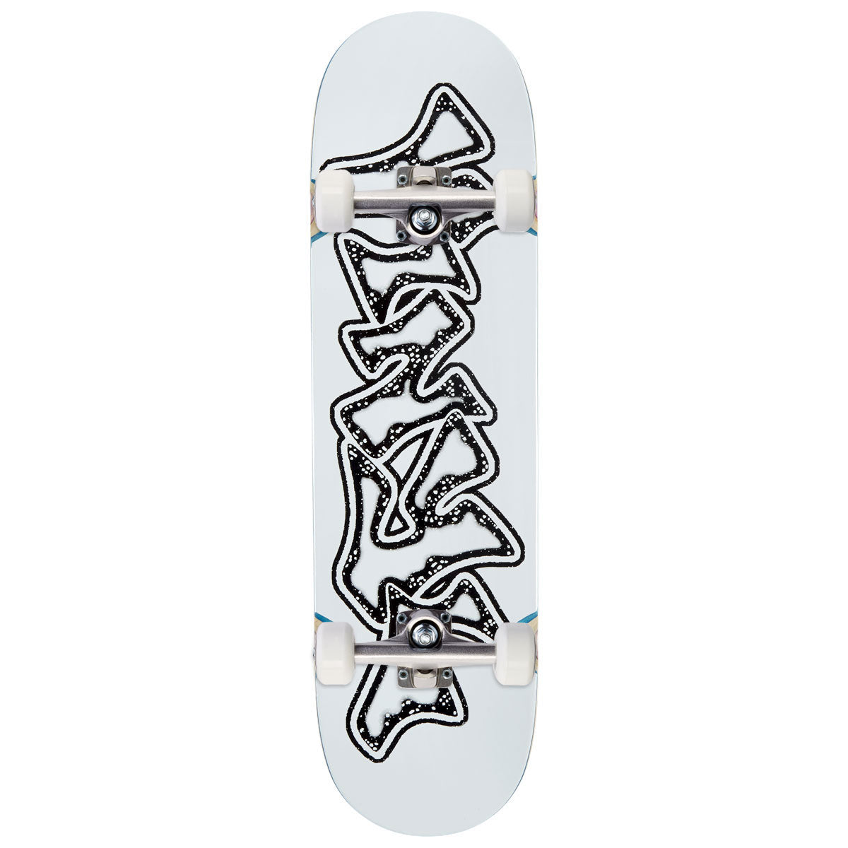 Vinyl Graffiti Logo Wheel Wells Skateboard Complete - 8.50