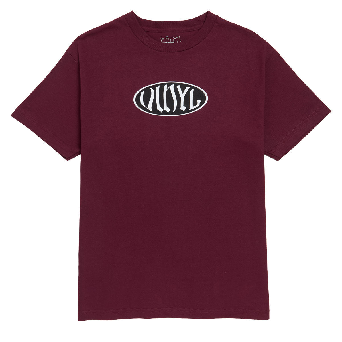 Vinyl Oval T-Shirt - Burgundy image 1