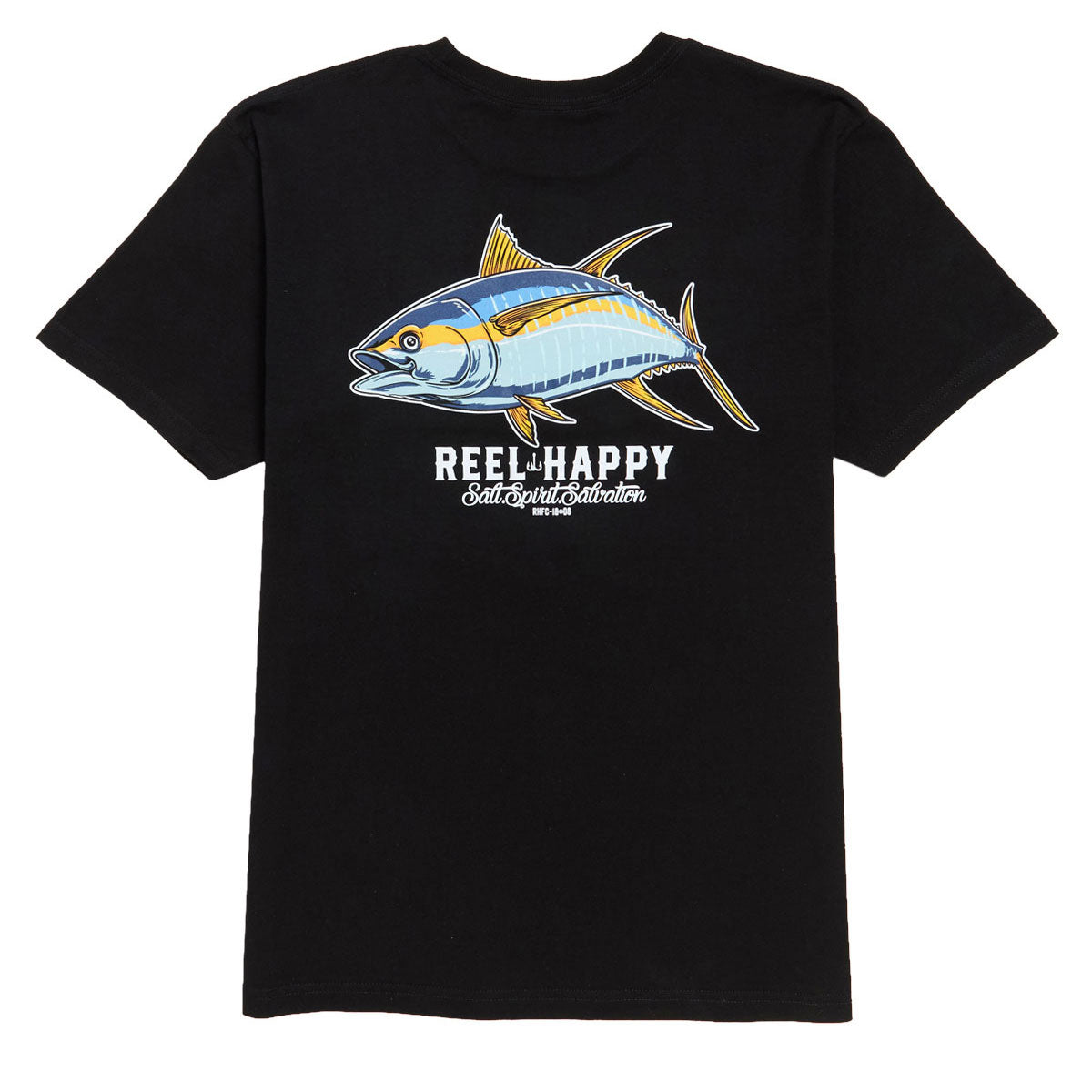 Reel Happy Tuna Grande T-Shirt - Black image 1