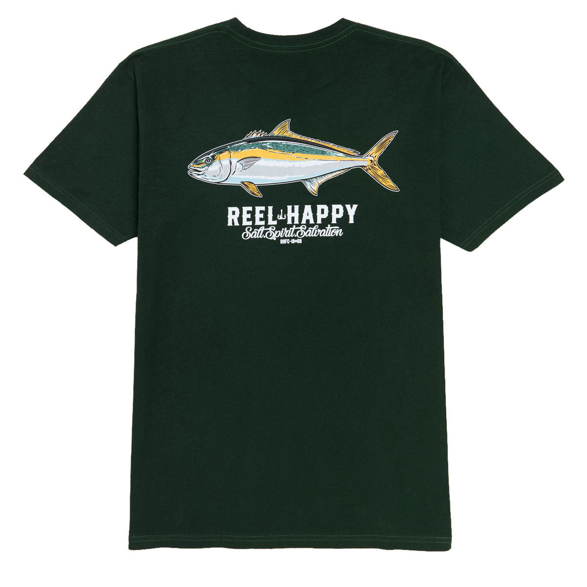 Reel Happy Buri T-Shirt - Forest Green image 1