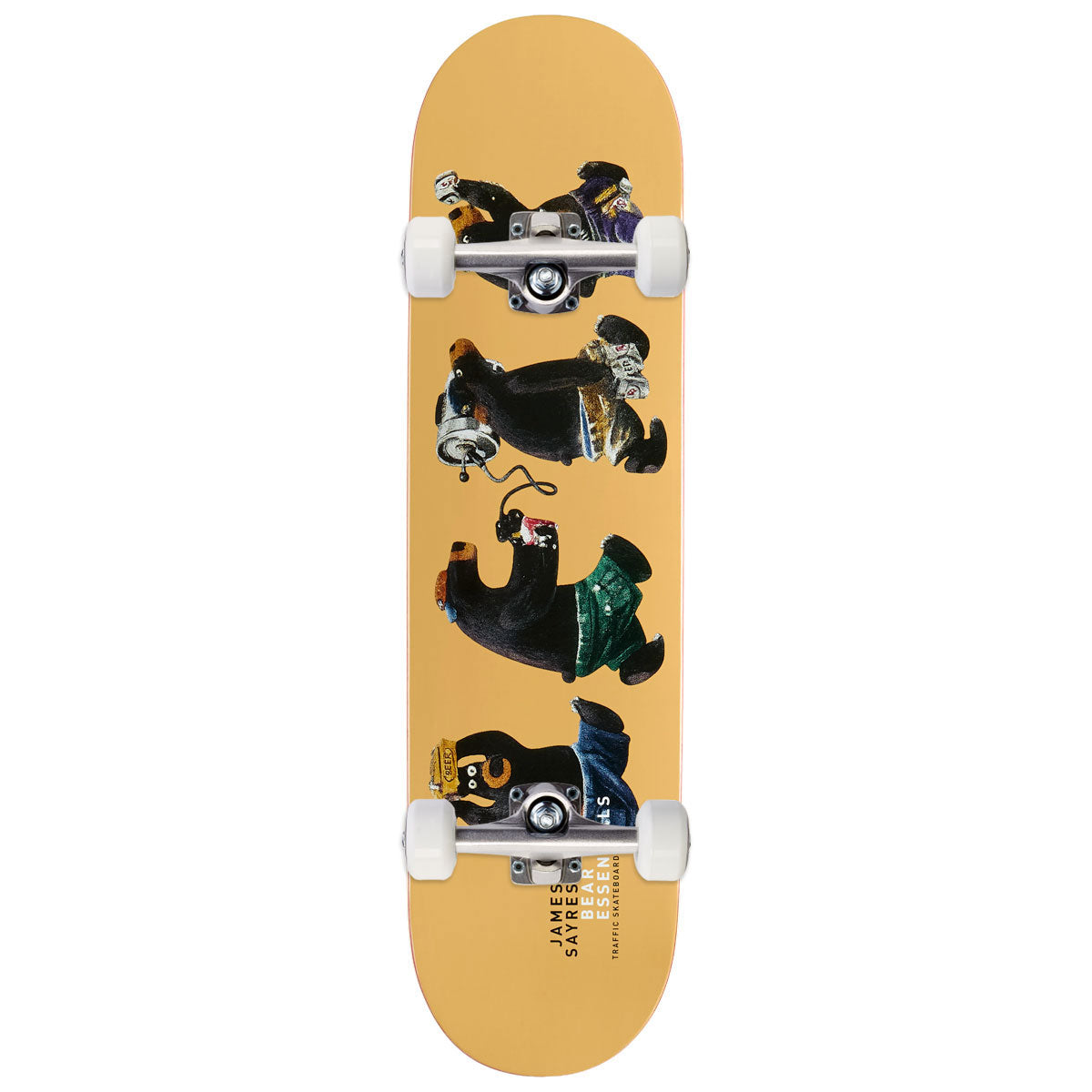 Traffic James Sayres Bear Essentials Skateboard Complete - 8.25