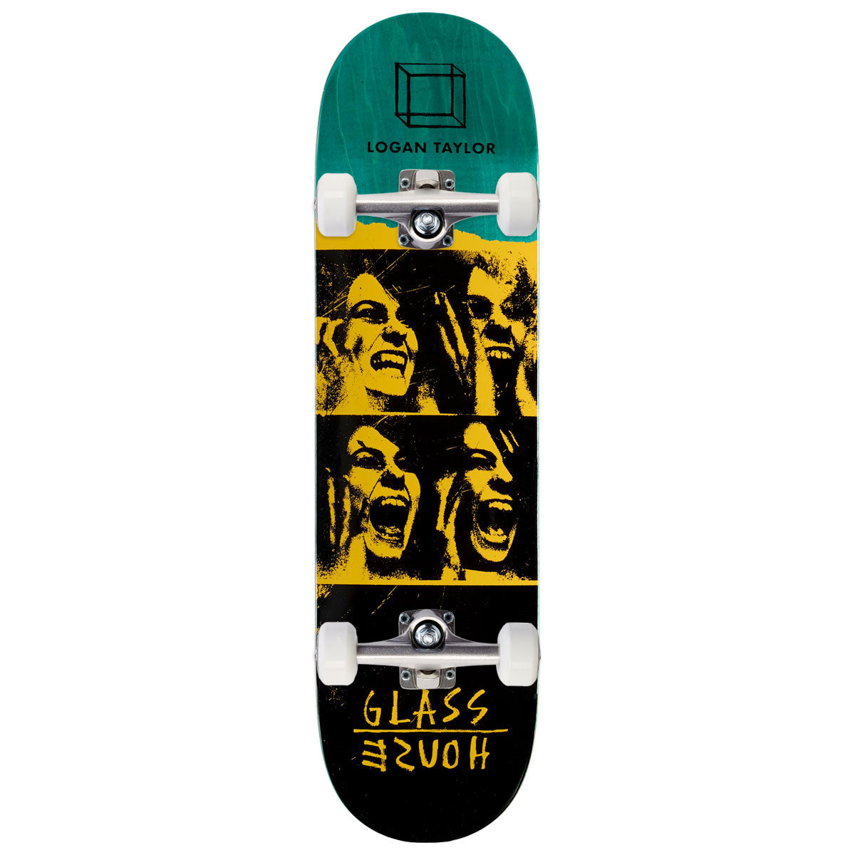 Glass House Taylor Possessed Skateboard Complete - Yellow - 8.375