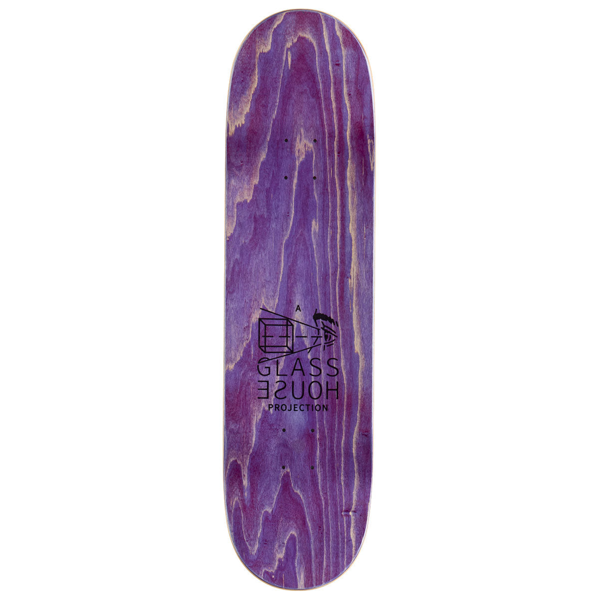 Glass House Eye Witness Skateboard Deck - Black/Orange - 8.50