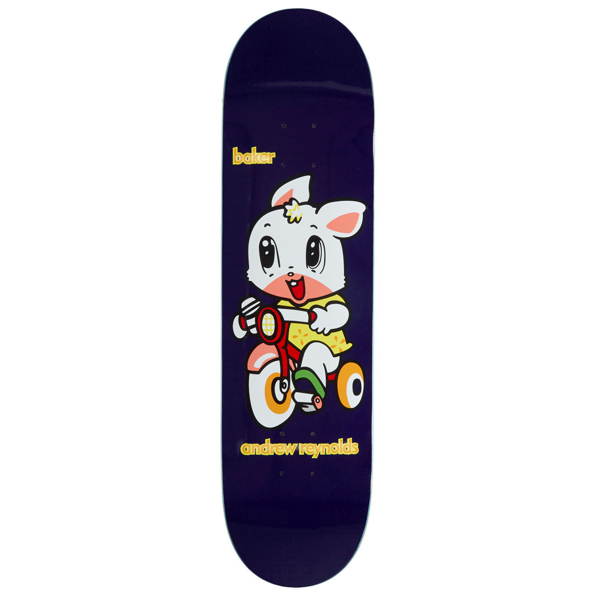 Baker Reynolds Bunny Skateboard Deck - Blue - 8.25