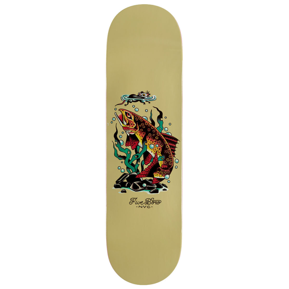 5Boro Fish Bronx Trout Skateboard Deck - 8.50