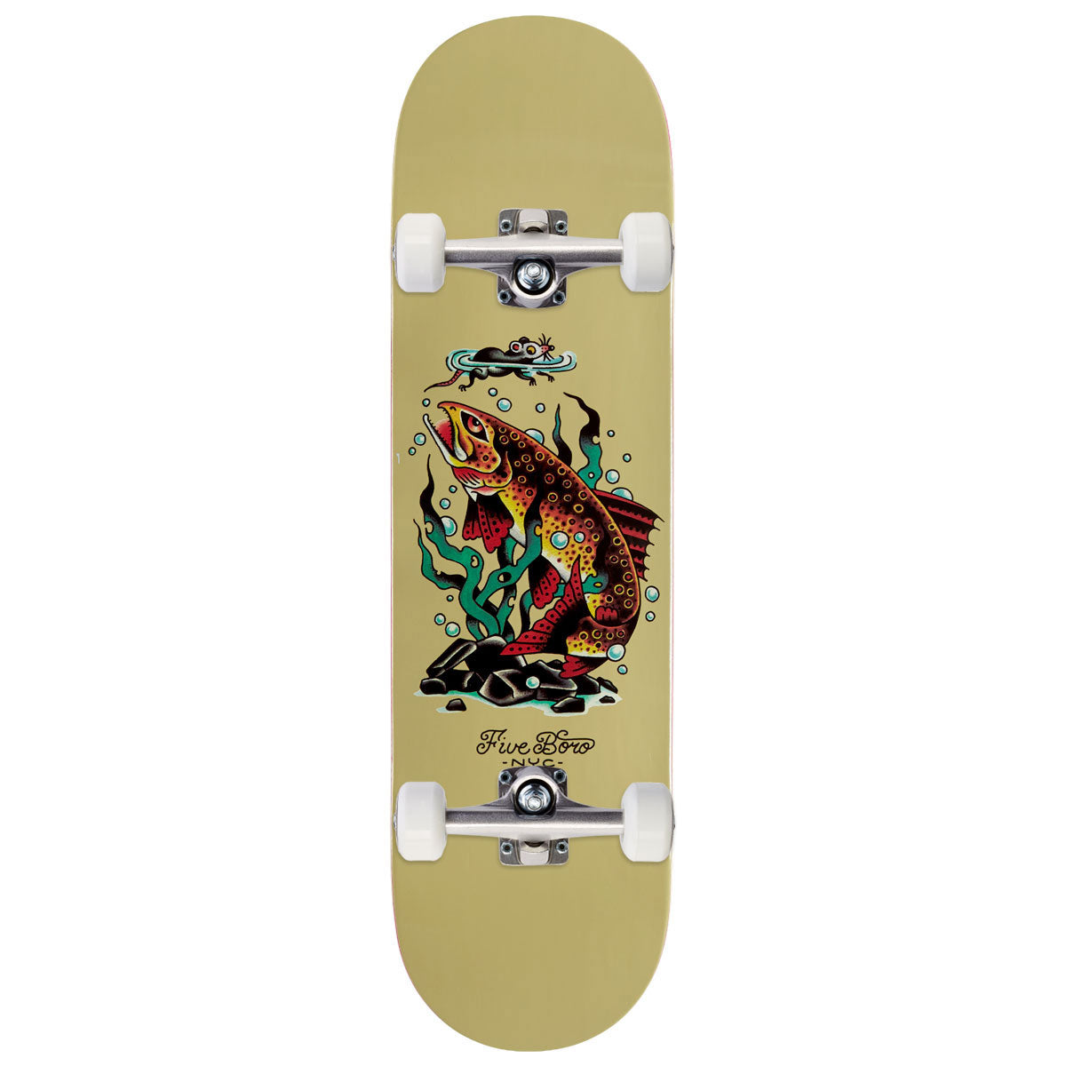 5Boro Fish Bronx Trout Skateboard Complete - 8.50