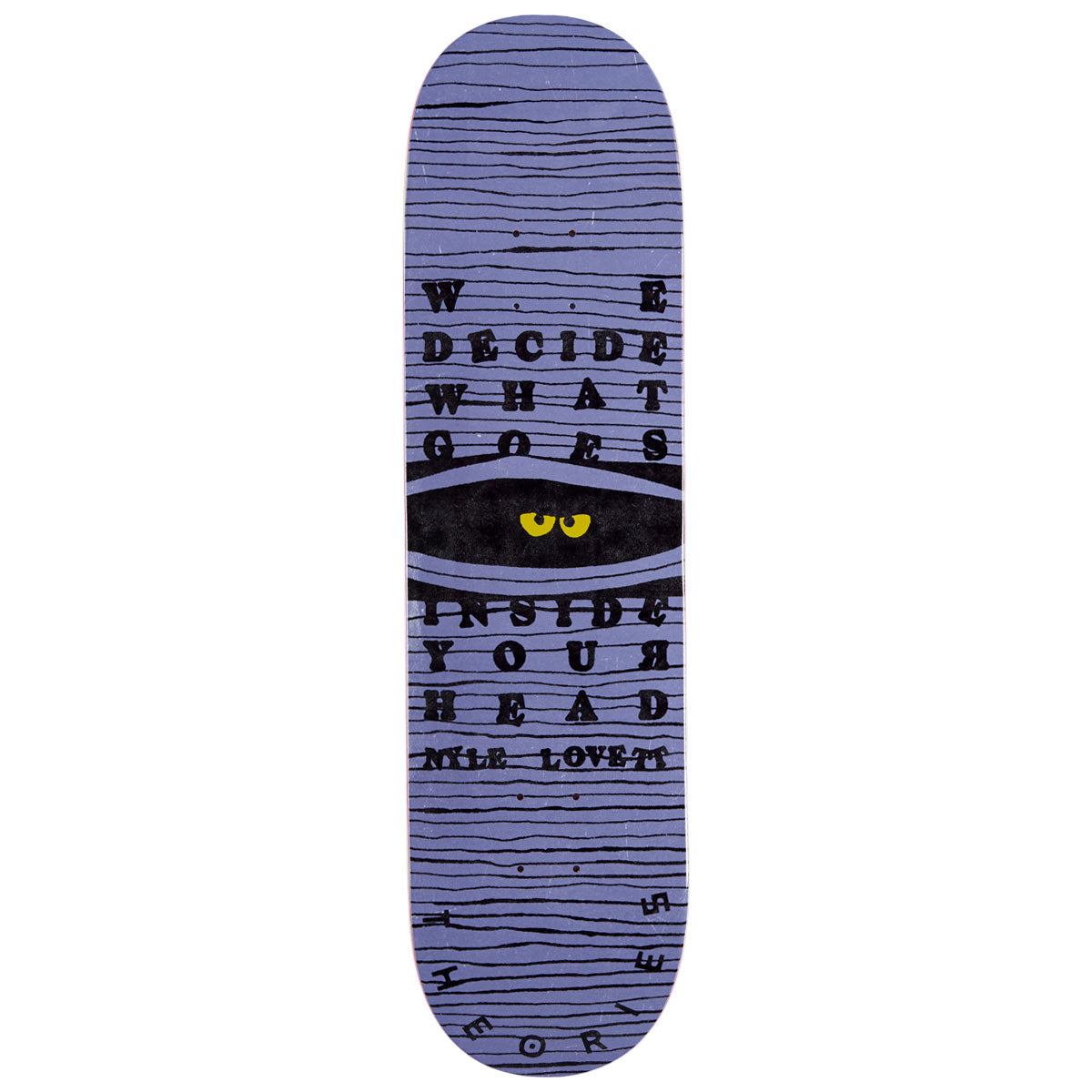 Theories Lovett Inside Your Head Skateboard Deck - 8.25