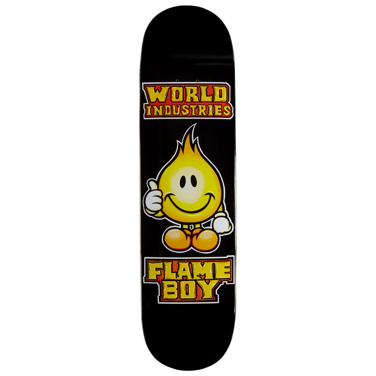 World Industries Solid Gold Flame Boy Skateboard Deck - 8.25