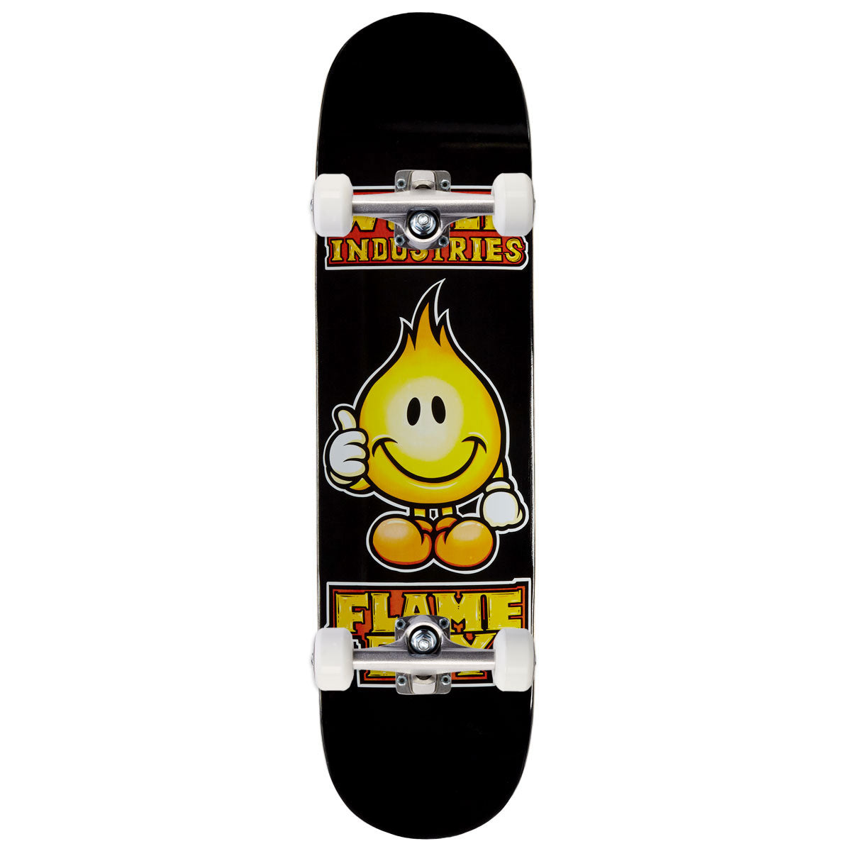 World Industries Solid Gold Flame Boy Skateboard Complete - 8.25