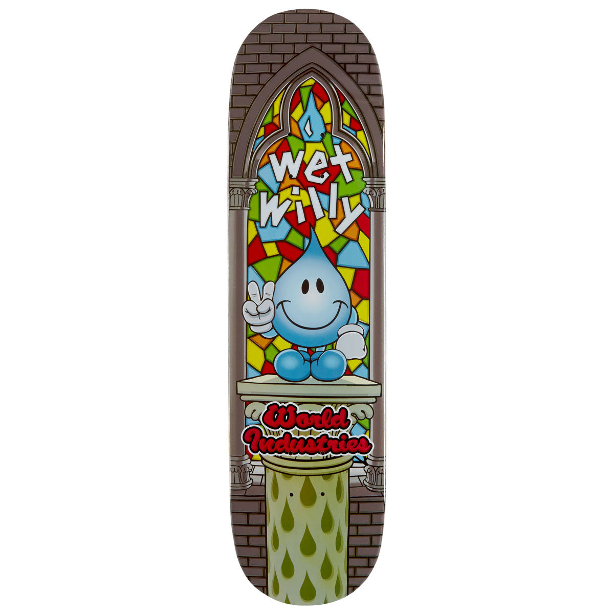 World Industries Wet Willy Stained Glass Skateboard Deck - 8.25