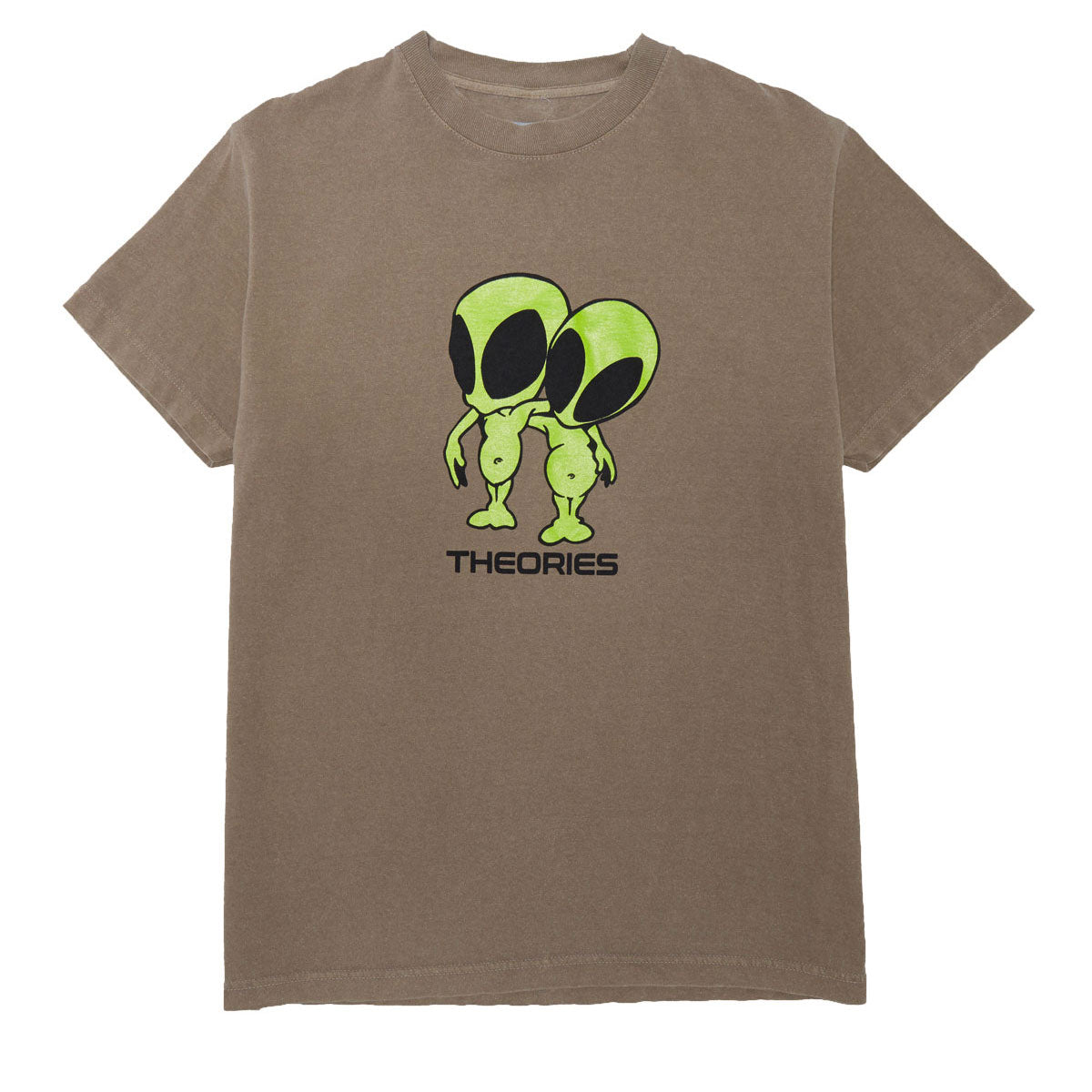 Theories Twins Garment Dyed T-Shirt - Faded Brown image 1