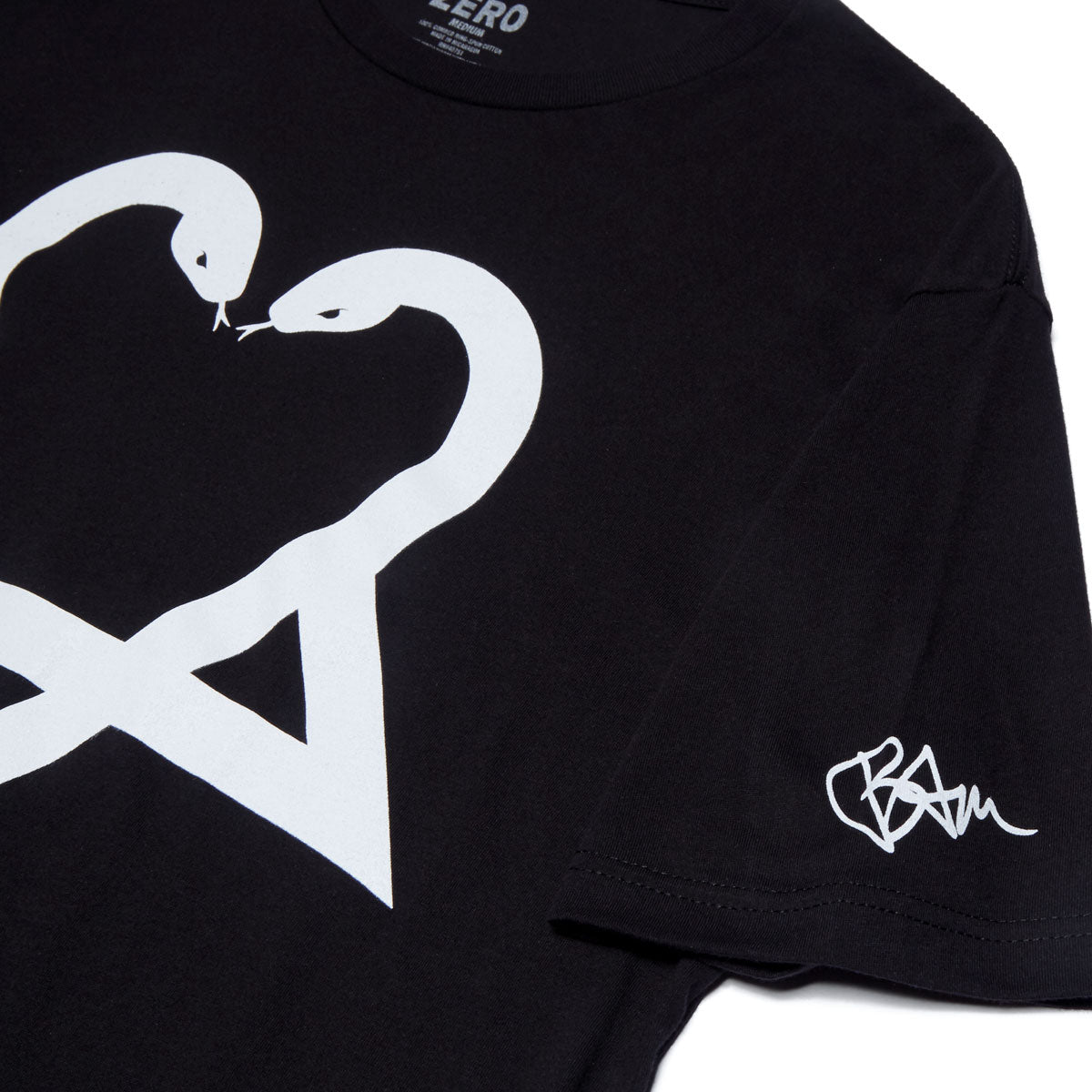 Zero x Bam Heart Big T-Shirt - Black image 3