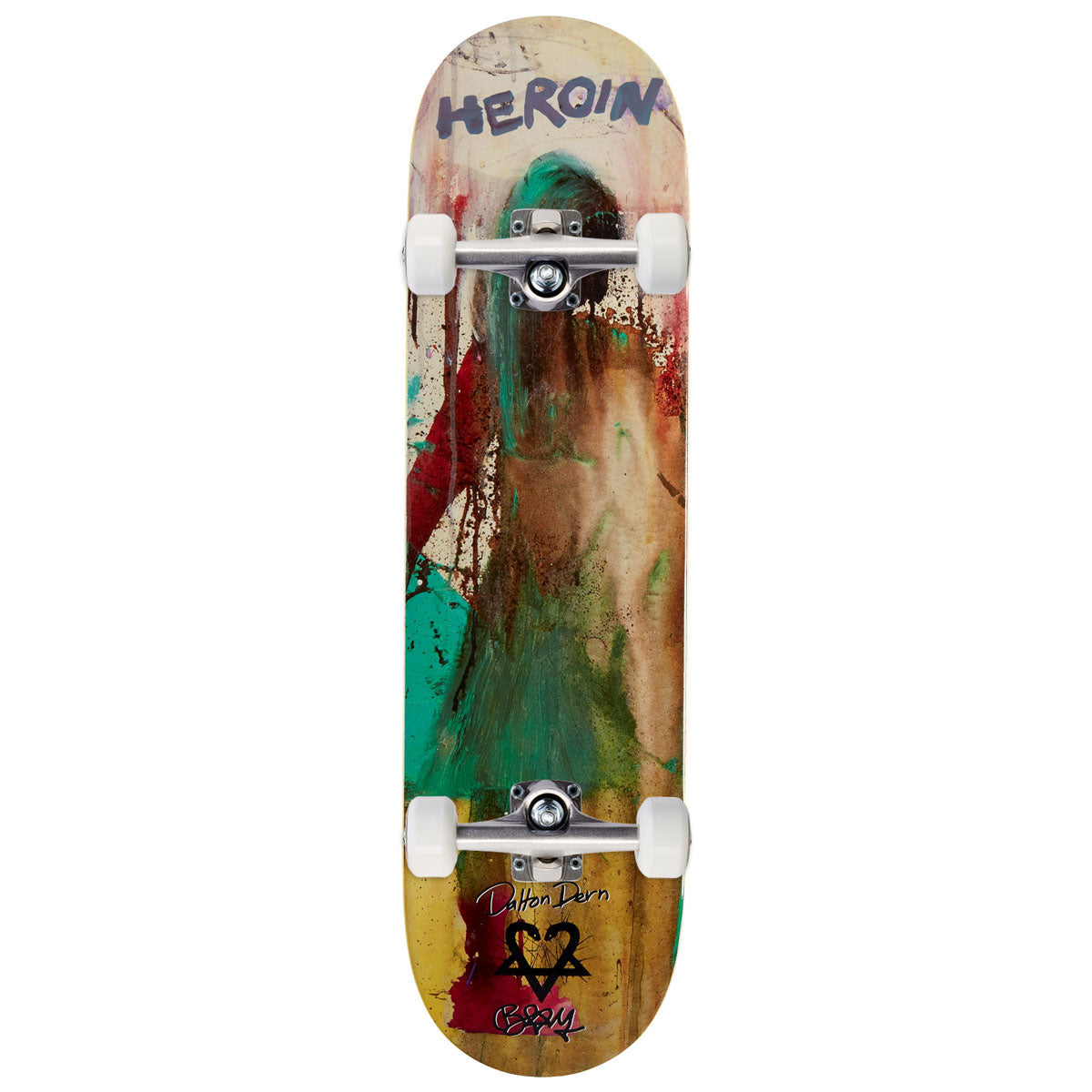 Heroin Dalton Dern Bam Skateboard Complete - 8.3875