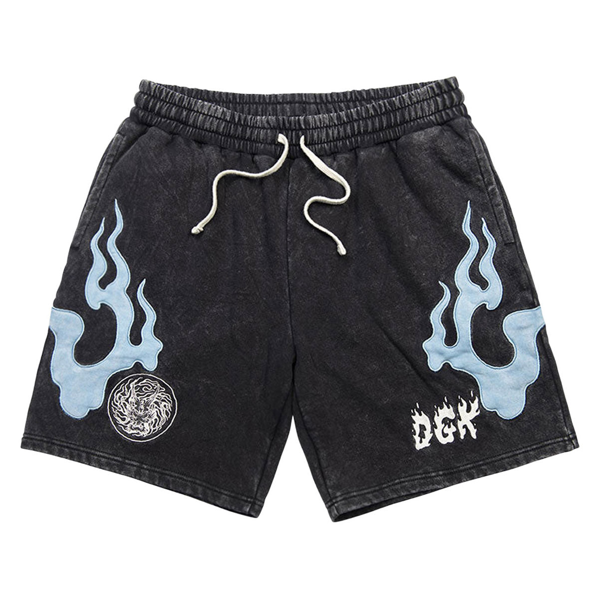 DGK Storm Fleece Shorts - Washed Black image 1