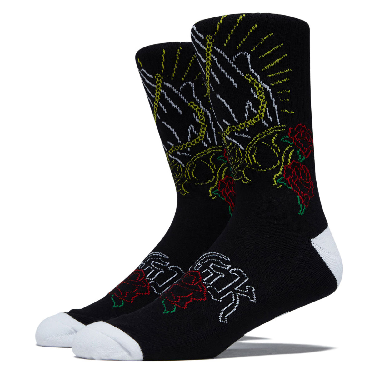 DGK Deus Socks - Black image 1