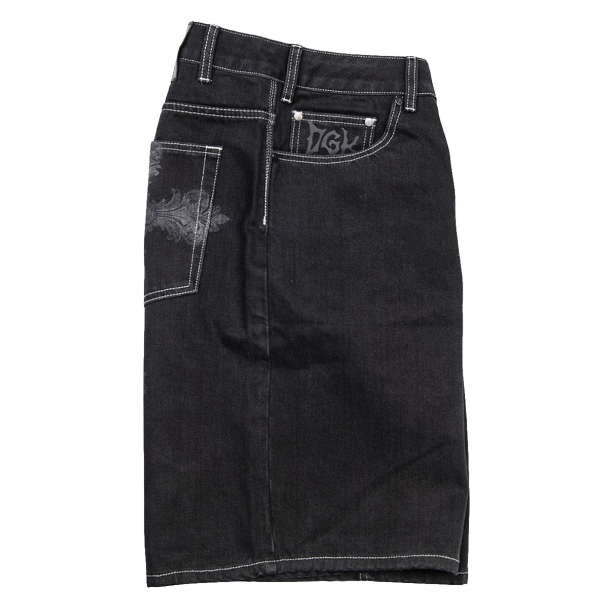 DGK Sovereign Denim Shorts - Washed Black image 3