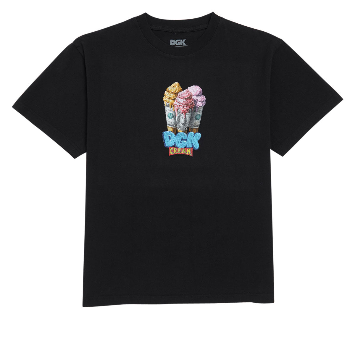 DGK Dough Cone Boxy T-Shirt - Black image 1