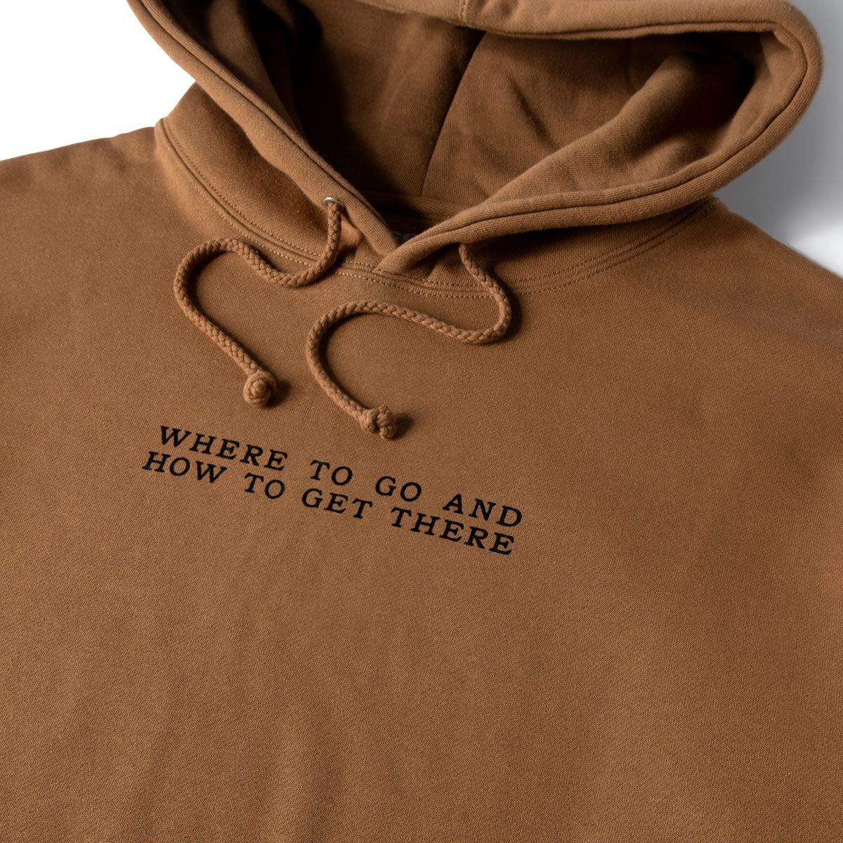 CCS x Zanereti Where To Go Hoodie - Saddle image 3