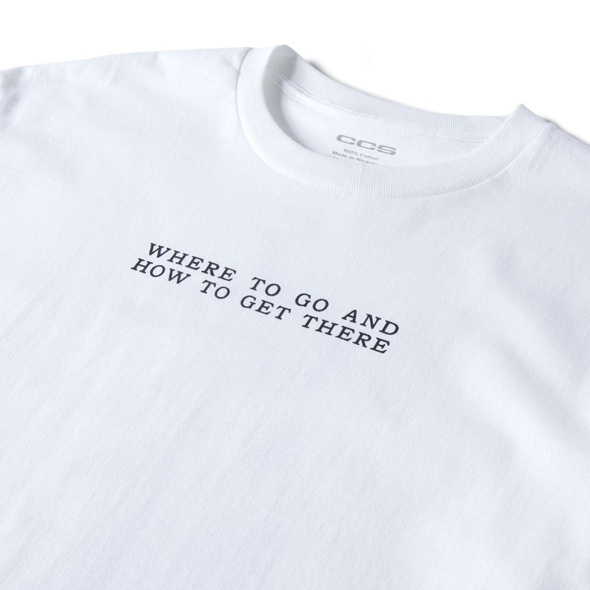 CCS x Zanereti Where To Go T-Shirt - White image 3