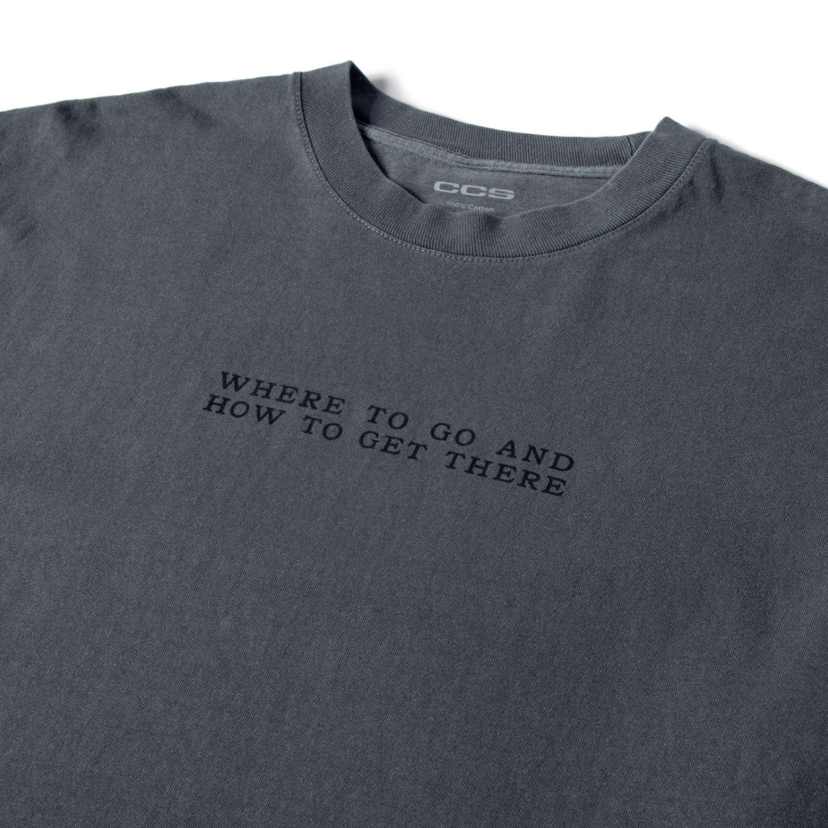 CCS x Zanereti Where To Go T-Shirt - Faded Black image 3