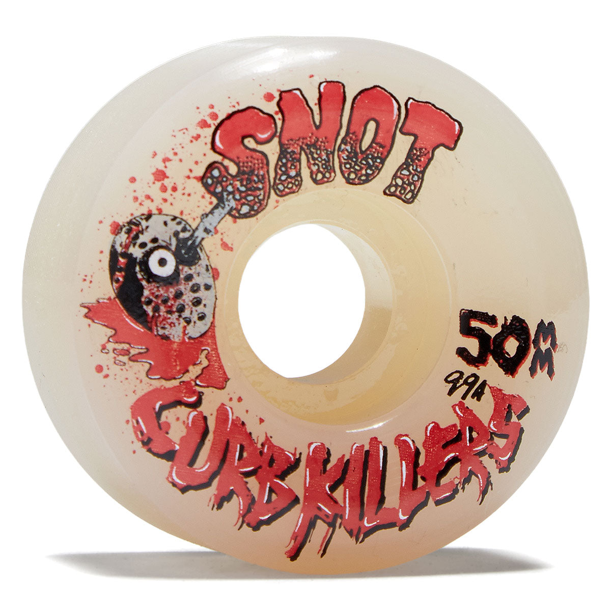 Snot Curb Killers 99a Skateboard Wheels - White - 50mm image 1