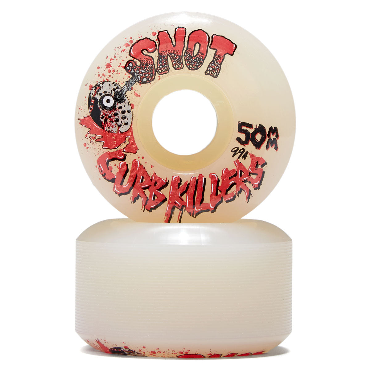 Snot Curb Killers 99a Skateboard Wheels - White - 50mm image 2