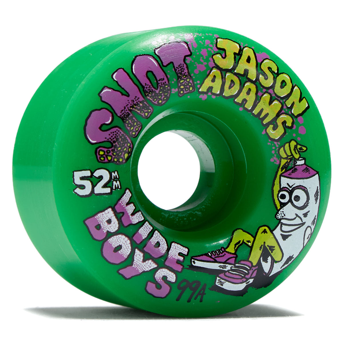 Snot Jason Adams Wide Boys Skateboard Wheels - Green - 52mm image 1