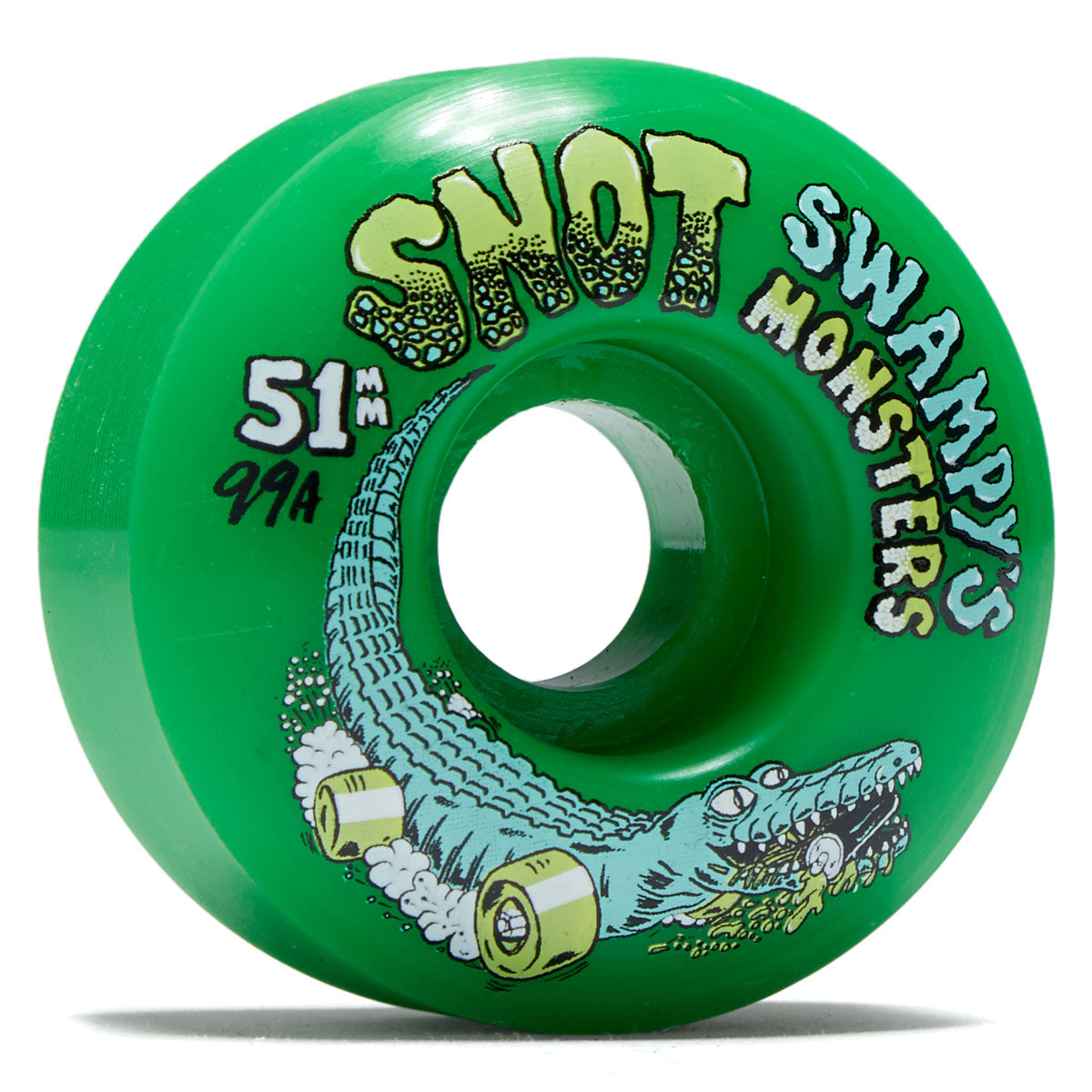 Snot Swampy's Monsters 99a Skateboard Wheels - Green - 51mm image 1