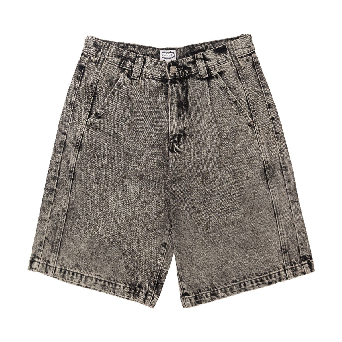 Hoddle Bermuda Shorts - Overdye Grey Denim image 1