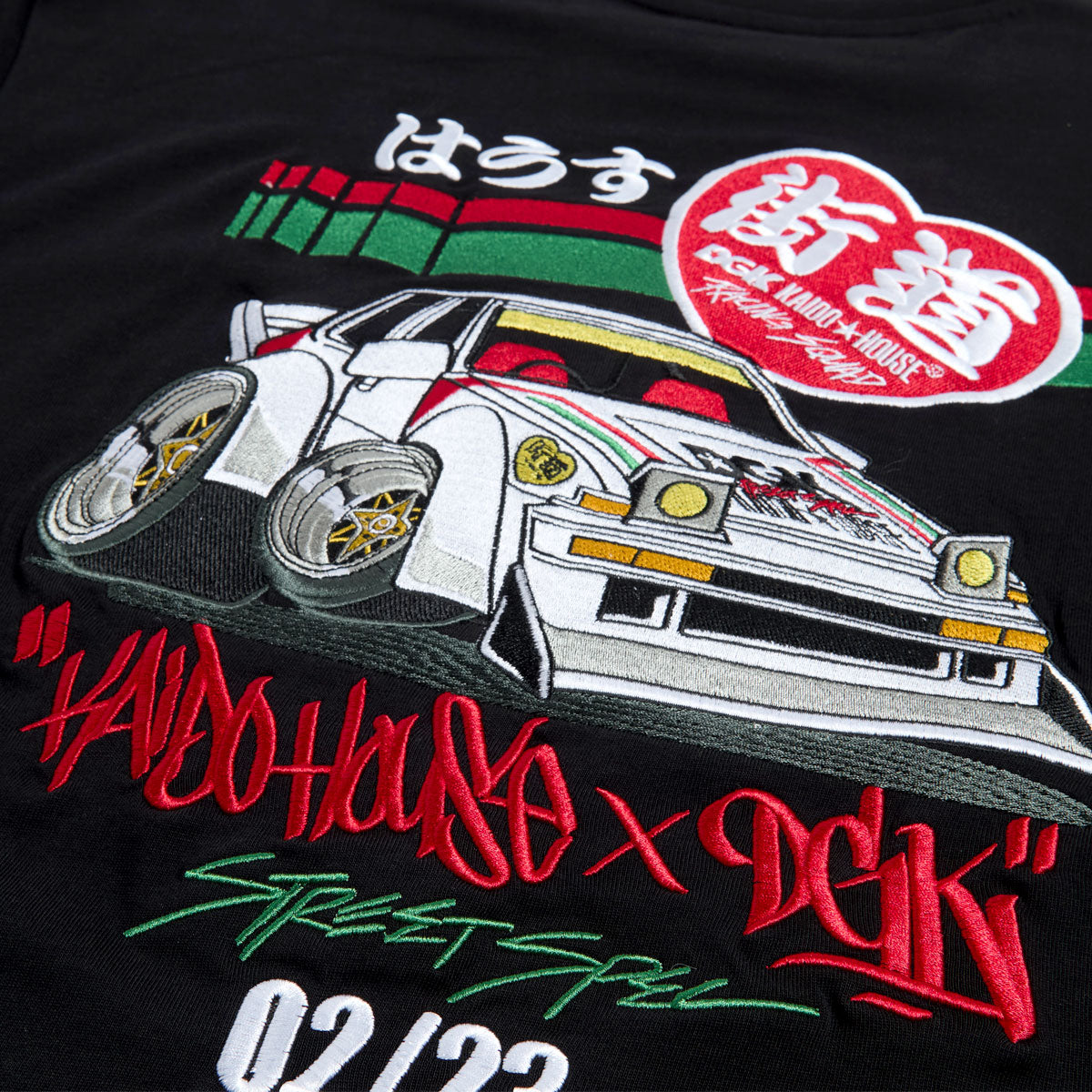 DGK x Kaido House Camber Knit T-Shirt - Black image 3