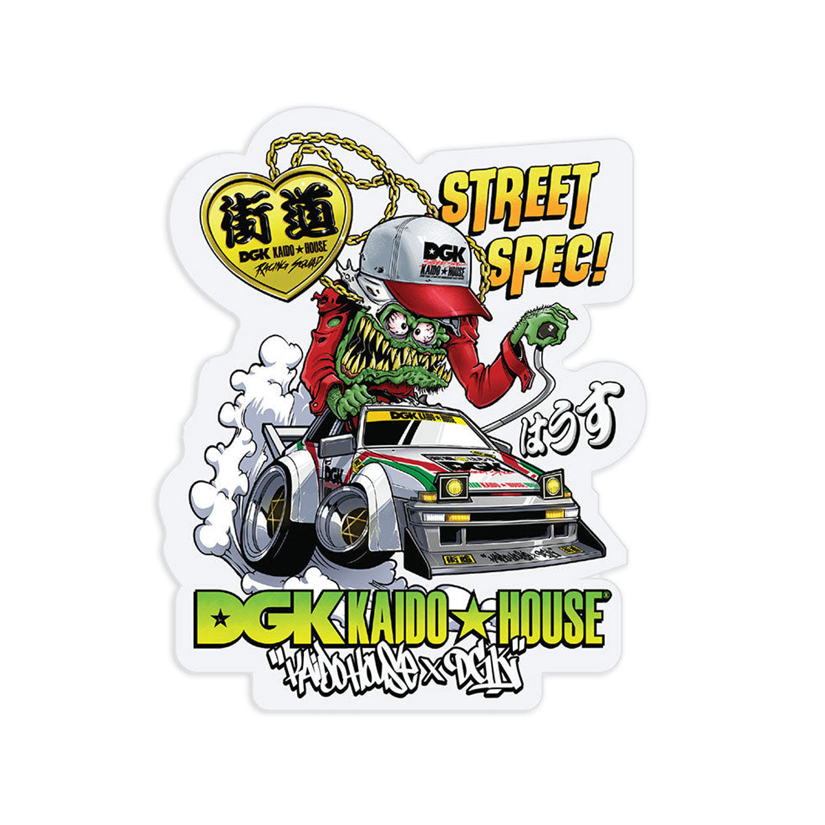 DGK x Kaido House Wide Open Sticker - Multi image 1