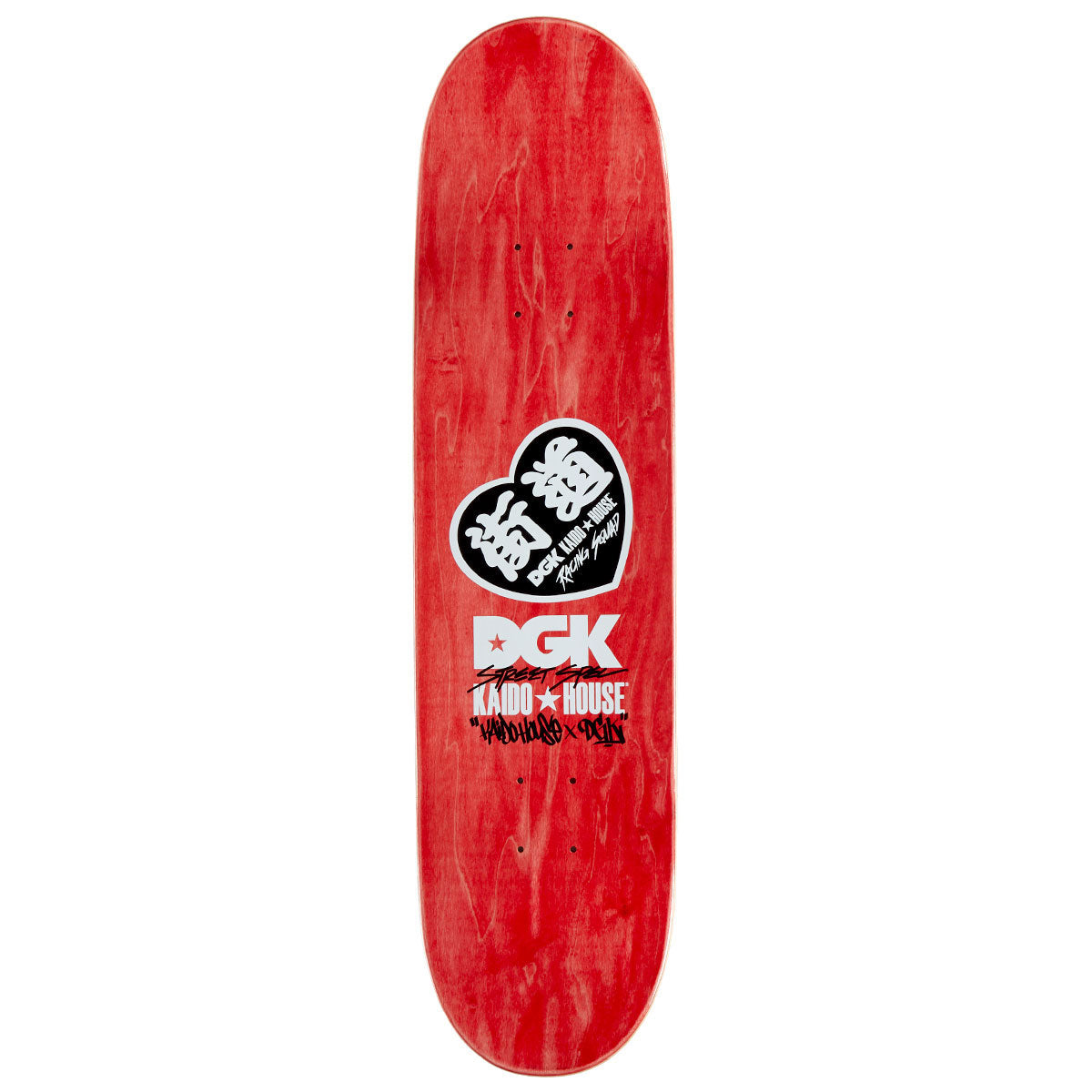 DGK x Kaido House Wide Open Embossed Skateboard Deck - Black - 8.06
