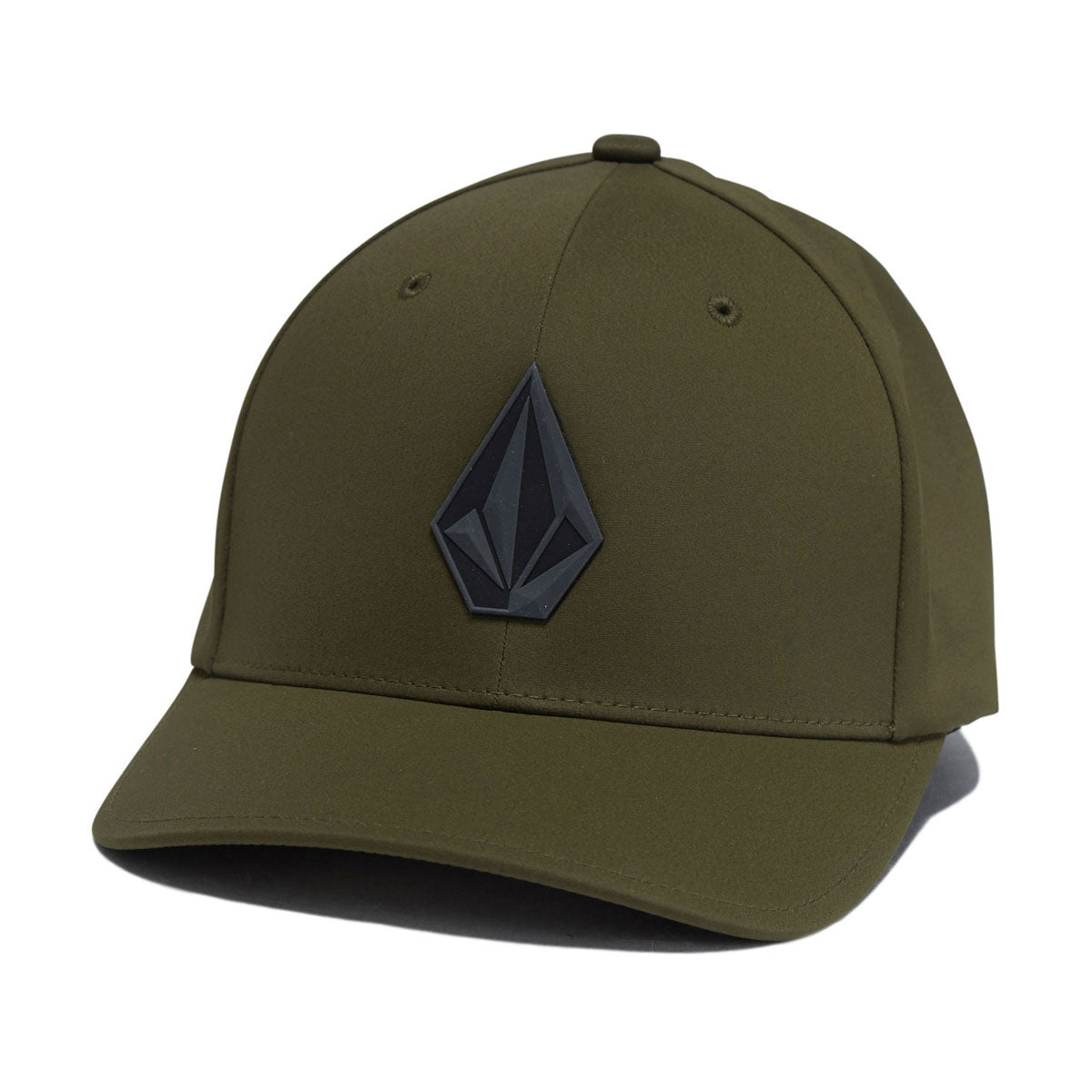 Volcom Stone Tech Flexfit Delta Hat - Squadron Green image 1