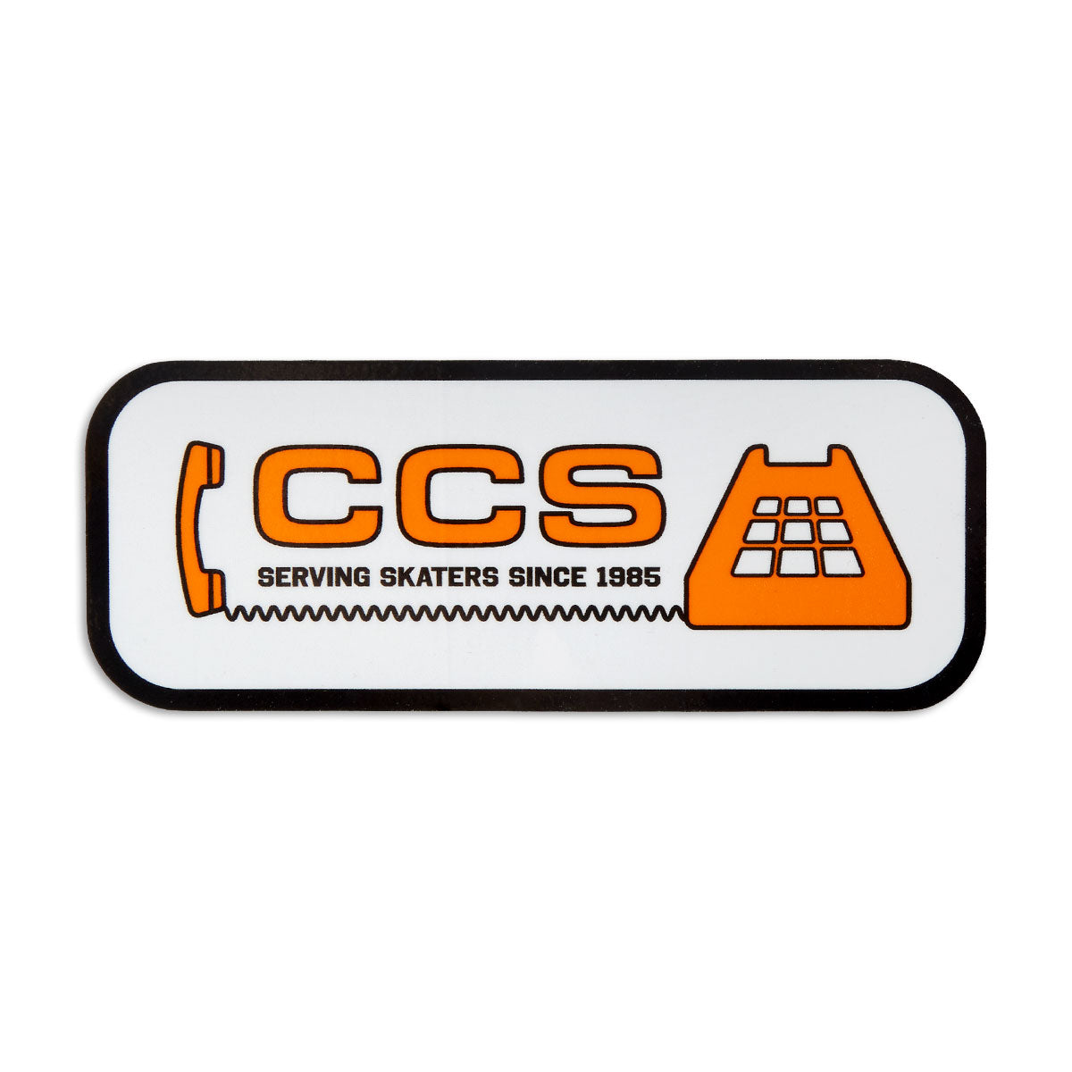 CCS Phone Service Sticker - White - 4