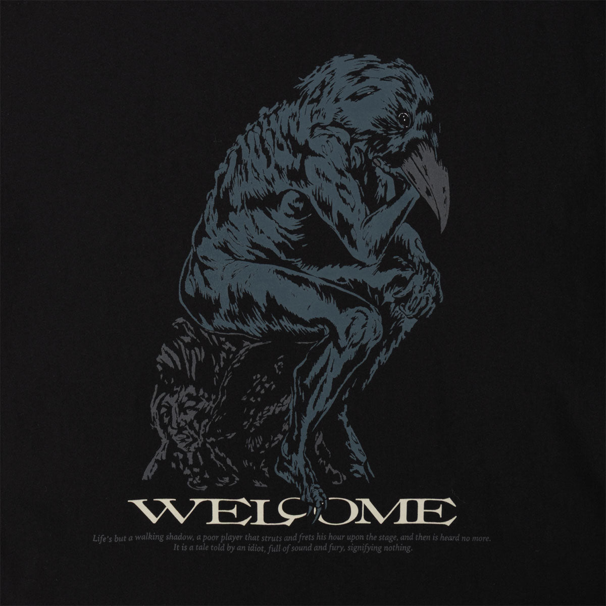 Welcome Crinker T-Shirt - Black image 2