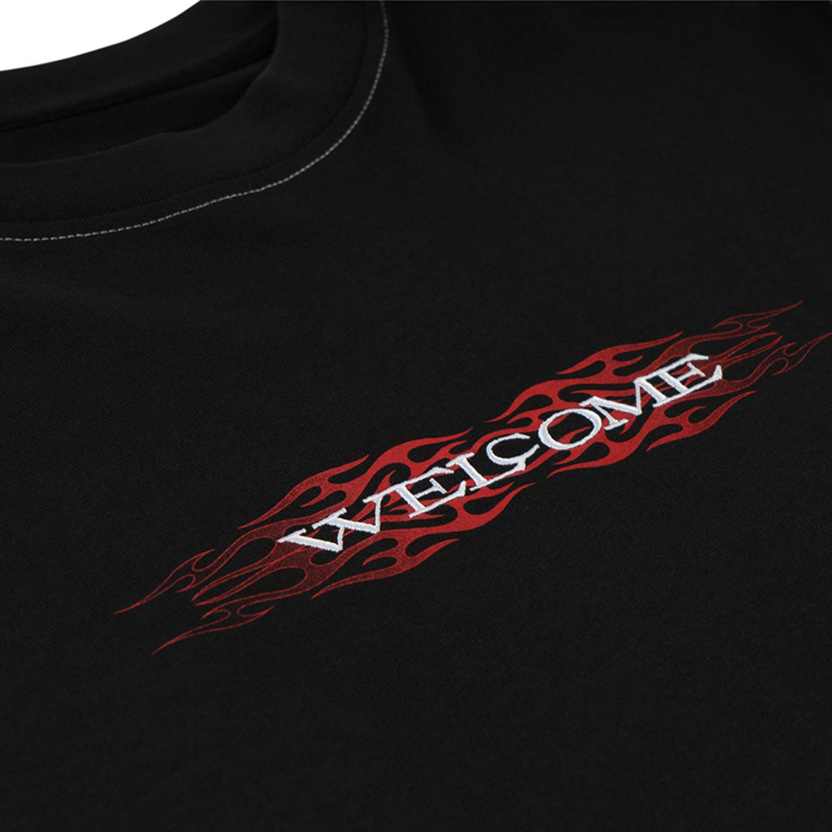 Welcome Brevity Layered Long Sleeve Knit T-Shirt - Black/White image 2