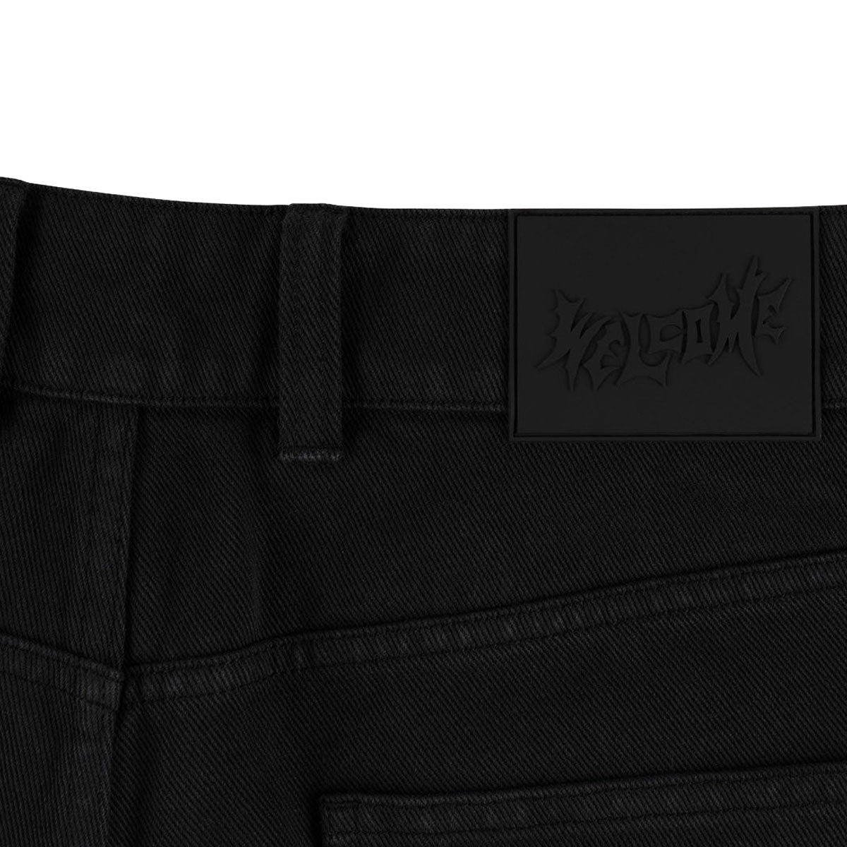 Welcome Chasm Baggy Denim Shorts - Washed Black image 4